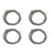 16 Pcs Stainless Steel Bass Strings Bass Guitar Parts Accessories Guitar String Silver Plated Gauge