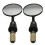 Aluminum Bar End Mirror Rotatable Collapsible Convex 22mm 1 2