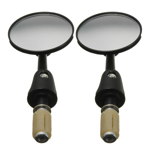 Aluminum Bar End Mirror Rotatable Collapsible Convex 22mm 1 1