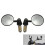 Aluminum Bar End Mirror Rotatable Collapsible Convex 22mm 1 3