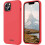Liquid Silikonetui til iPhone 15 plus - Rød 1