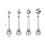Ear Plug Tunnel Tassel Dangle Jewelry 2 Pcs 5