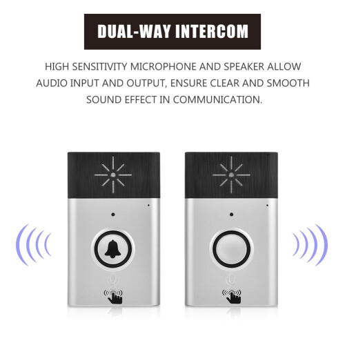 HURRISE 2.4GHz Wireless Doorbell Intercom System Mini 2