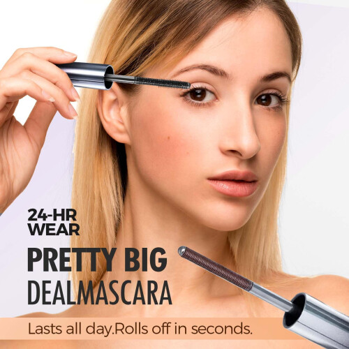 Iron Wand Mascara Brown Waterproof 2 Pieces 1