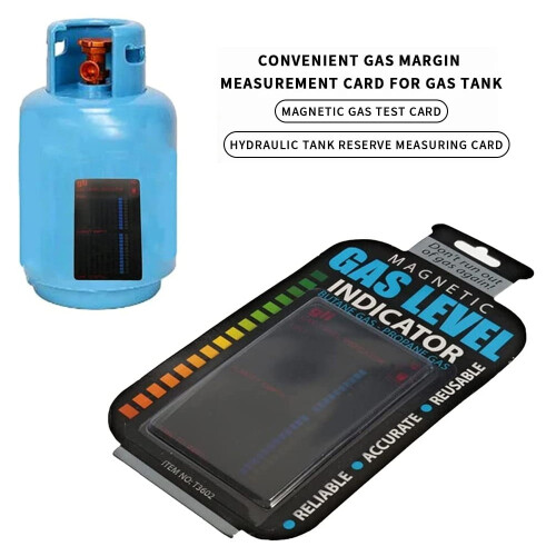 Én gjenbrukbar magnetisk propannivåindikator. 2