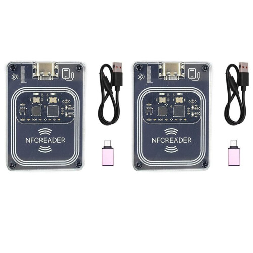 2X PCR532 NFC RFID  Wireless Module IC Card Reader Writer RFID Emulator Minicopy with Type-C Interface