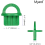 Deck Board Jig Spacer Rings Green 20-Pack 4