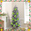 Limegroene kerstversiering van imitatiebont, 6 cm 5