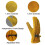 Leather Work Gloves Cotton-Lined Thorn-Proof Large 2