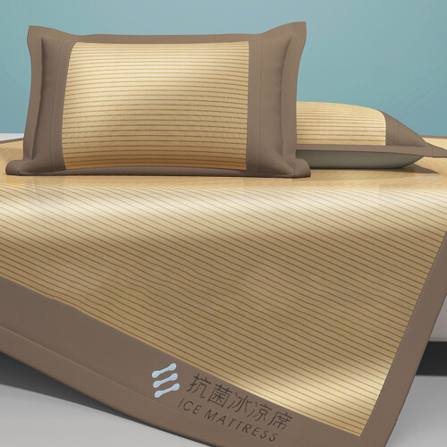 Ice Silk Cooling Bed Sheet Set 3-Piece Machine Washable 1