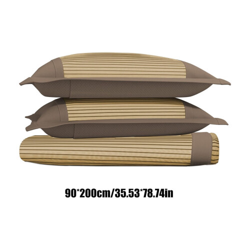 Ice Silk Cooling Bed Sheet Set 3-Piece Machine Washable 2