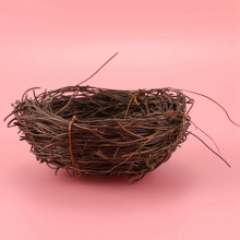 Handmade Vine Twig Bird Nest Home Nature Holiday with Aromatherapy Candle Lamp Oil Burner Tulip Ceramic Candle