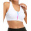 Women's Wireless Post-Surgery Zip-Front Yoga Bra with 6
