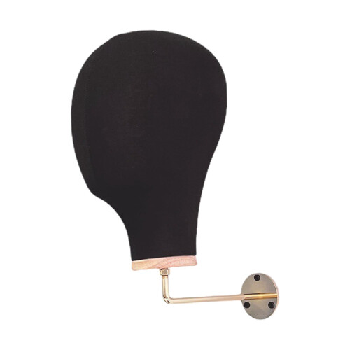 Manikin Head Canvas Mannequin Head Black Wall Mounted 1