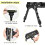 Tactical Rifle Bipod Barrel-Mounted Foldable 7.5-9 Inch 4