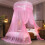 Dome Net Princess Bed Ceiling Mount Foldable Ruffled 6
