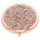 Rose Gold Foldable Makeup Mirror with Rhinestones Travel 2