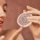 Rose Gold Foldable Makeup Mirror with Rhinestones Travel 3