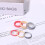 Silicone Wedding Ring for Women 3mm Thin Braided 6 Pack 7