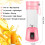 Mini Juicer Cup 380ML Portable Personal Blender with 6 6