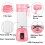 Mini Juicer Cup 380ML Portable Personal Blender with 6 5