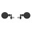 Motorcycle Mirrors Black Round Bar End Side Mirrors 5