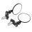 Motorcycle Handle Bar End Mirrors 3 Inch Round 1 Pair 3