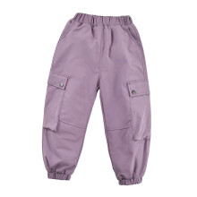 Girls Winter Lined Cargo Pants Outdoor Hiking Windproof