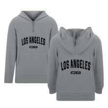 Boys Casual Letter Print Hoodie Sweatshirt Zip Up