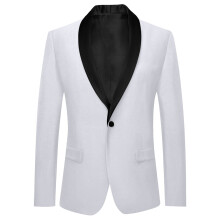 Kids Formal Suit Jacket Long Sleeve White 6-7 Years