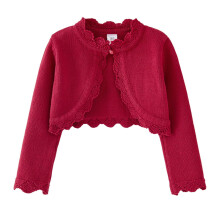 Girls Knit Cardigan Sweater Open Front 6-7 Years