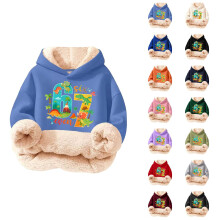 Kids Hoodie Sweatshirt Colorful Print No Pockets Youth Size