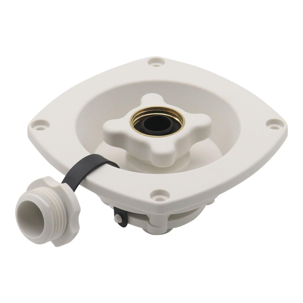 Rv Inlet Water Cap For Camper Marine Trailer White 9399596851983