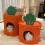 Carrot Cat Scratch Bed for Large and Multiple Cats 1 Pack 2