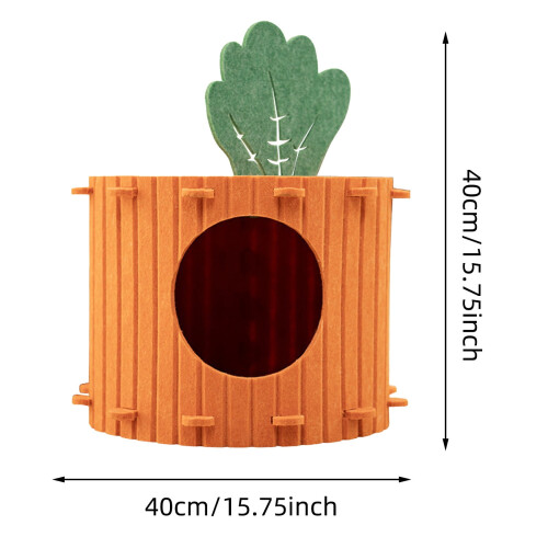 Carrot Cat Scratch Bed for Large and Multiple Cats 1 Pack 2