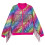 Girls' sequin zip-up jacket long sleeve multicolor 1
