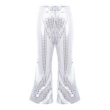 Girls' Silver Sequined Fishtail Pants 8-9 Years