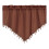 Macrame Sheer Window Valance 51.1"W x 23.6"L Coffee 1