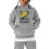 Kids Pullover Hoodie Grey Unisex 11-12 Years 1