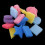 Sponge Painting Brushes Assorted Shapes 18 Pack 5