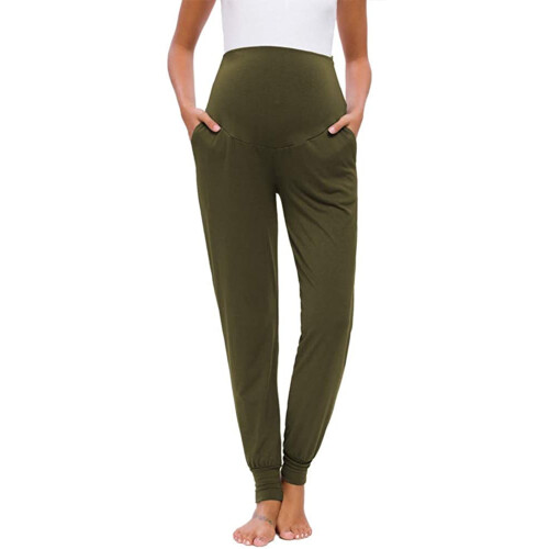 Women's Maternity Jeans Solid Casual Stretch Lounge Pants