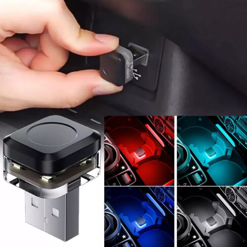 Car Interior Ambient LED Lamp USB Mini Neon Bulb 2