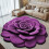 Florale Plüsch-Fußmatte mit Kieselgur – 3D 1