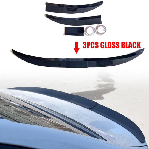 Rear Trunk Spoiler Lip Wing Adjustable 45-50 Inch ABS Gloss 1