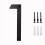 5 Inch Modern Matte Black 3D House Numbers 10-Pack 1