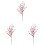 Artificial Heart Berry Stems Valentine Decor 3 pcs 1