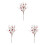 Artificial Heart and Berry Floral Picks 3 pcs 1