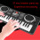 37-Key Portable Piano Keyboard Black for Beginners 2