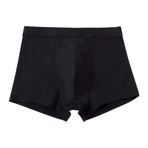 Boys' Cotton Boxer Briefs Mid-Rise Solid Color Ages 6–13