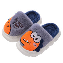 Dinosaur Slippers Kids Size 3-5 Memory Foam Warm Indoor